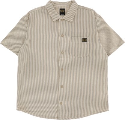 RVCA Dayshift Stripe II S/S Shirt - latte - view large