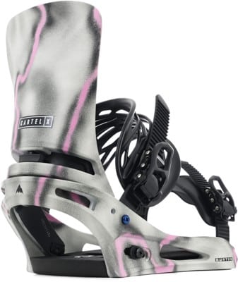 Burton Cartel X Snowboard Bindings 2025 - gray/pink - view large