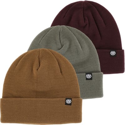 686 Standard Roll Up 3-Pack Beanie - neutral - view large