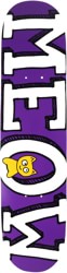 Meow Logo 7.0 Skateboard Deck - purple