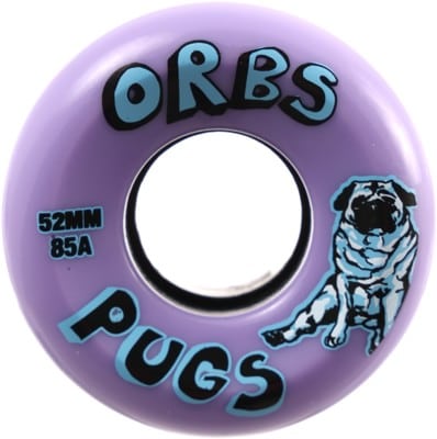 Orbs Pugs Cruiser Skateboard Wheels - lavender (85a) - view large