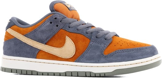 Nike SB Dunk Low Pro SB Skate Shoes - light carbon/sesame-monarch - view large