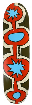 Foundation F Combust 8.25 Egg Shape Skateboard Deck - view large