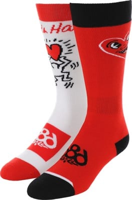 686 Women's Keith Haring 2-pack Snowboard Socks - assorted - view large