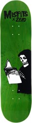 Zero Misfits Ghost Stories 8.25 Skateboard Deck - green