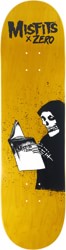 Zero Misfits Ghost Stories 8.25 Skateboard Deck - yellow