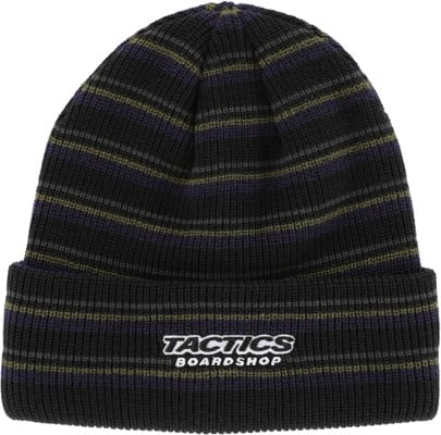 Tactics Throwback Logo Beanie - grunge stripe - view large