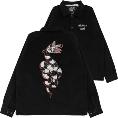 Welcome Beetlejuice Sandworm Corduroy Coach Jacket - black - view large