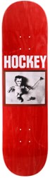 Hockey Piscopo New Value 8.38 Skateboard Deck - red