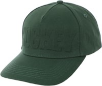 Hockey Embossed Strapback Hat - forest green