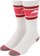 Burton Women's Weekend Midweight 2-Pack Snowboard Socks - deep red - 2