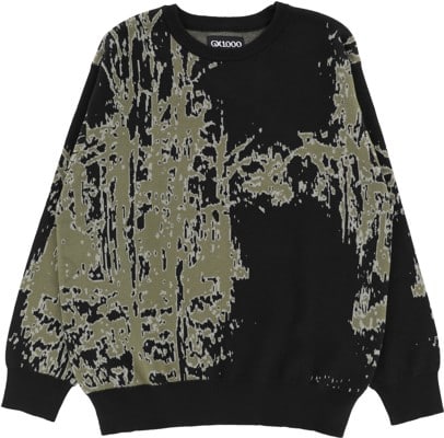 GX1000 Forest Jacquard Knit Sweater - black - view large