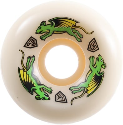 Powell Peralta Nano Rat Dragon Formula V6 Skateboard Wheels - white 56 (93a) - view large