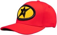 Carpet Gas Station Strapback Hat - red