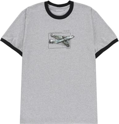 Tactics Air No Where Ringer T-Shirt - heather grey/black - view large