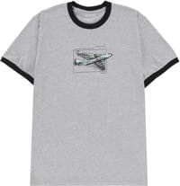 Tactics Air No Where Ringer T-Shirt - heather grey/black