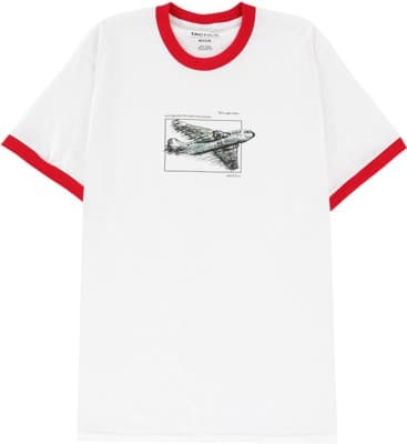 Tactics Air No Where Ringer T-Shirt - white/red - view large