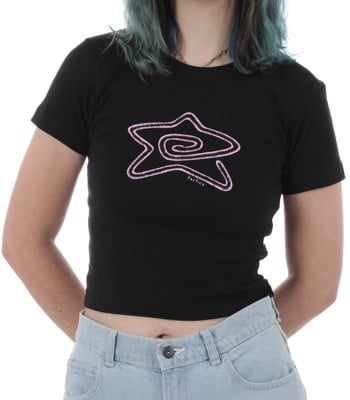 Tactics Women's Spiral Star Crop T-Shirt - black - view large