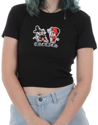 Tactics Women's Lucky Devil Crop T-Shirt - black - view large