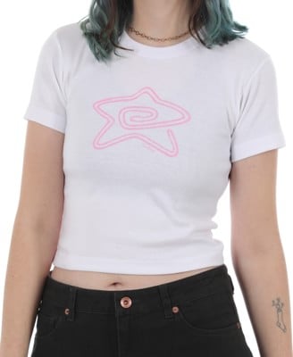 Tactics Women's Spiral Star Crop T-Shirt - white - view large