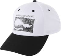 Limosine Cat Snapback Hat - white/black