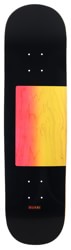 Quasi Proto Fade 8.25 Skateboard Deck - black base pink/yellow