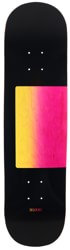 Quasi Proto Fade 8.25 Skateboard Deck - black base yellow/pink