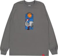 Chocolate Rooster L/S T-Shirt - charcoal