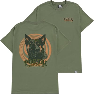 Portal Dimension Barking Dogs Don't Bite T-Shirt - olive - view large