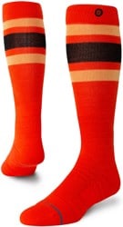 Stance Performance Mid Cushion Merino Wool Snowboard Socks - boyd tomato