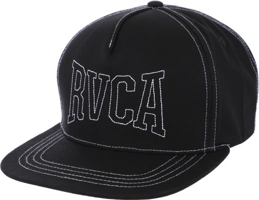 RVCA Stitch Snapback Hat - black - view large