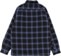 Girl Sherpa Lined Flannel Shirt - black/blue - reverse