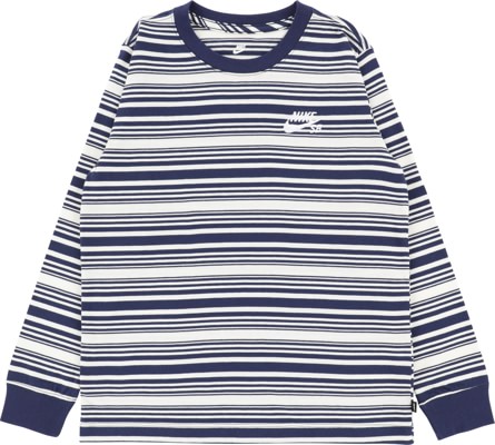 Nike SB Kids Stripe L/S T-Shirt - sail/midnight navy - view large