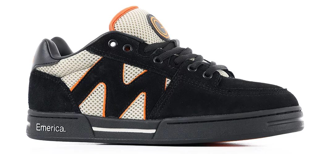 Emerica OG 1 Skate Shoes black tan orange Tactics