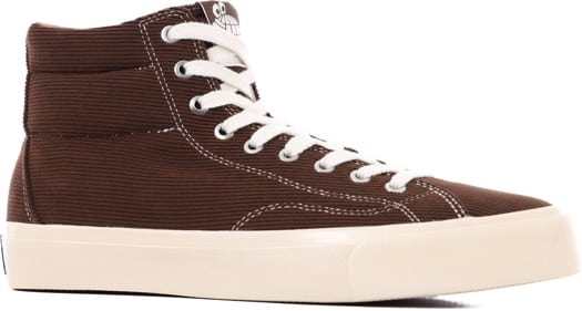 Last Resort AB VM003 - Cord High Top Skate Shoes - dark brown/white - view large