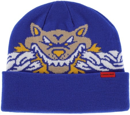 Corduroy Keep Out Beanie - cobalt - view large