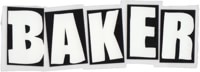 Baker Brand Logo Sticker - white/black/white