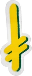 Deathwish Gang Logo Sticker - yellow/green