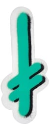 Deathwish Gang Logo Sticker - green/black