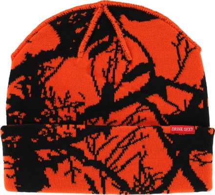 Corduroy Twig Camo Beanie - safety orange - view large