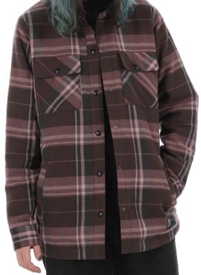 Volcom Women's Insulated Riding Flannel Jacket - dusty lavender - view large