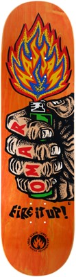 Black Label Hassan Fire It Up 8.75 Skateboard Deck - orange - view large