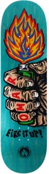 Black Label Hassan Fire It Up 8.75 Skateboard Deck - teal