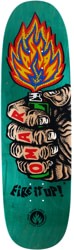 Black Label Hassan Fire It Up 9.25 Skateboard Deck - teal