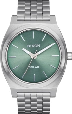 Nixon Time Teller Solar Watch - silver/jade sunray - view large