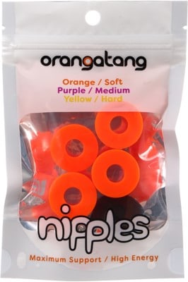 Orangatang Nipples Double Barrel Skate Bushings (2 Truck Set) - orange (soft) - view large