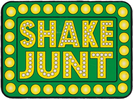 Shake Junt Box Logo Sticker - green/yellow - view large