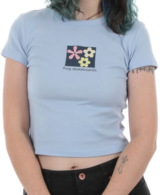 Frog Women's Flower Baby T-Shirt - baby blue - view large