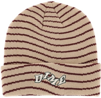 Dime College Wave Cuff Beanie - tan - view large