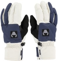 Crab Grab Five Gloves - off white and navy